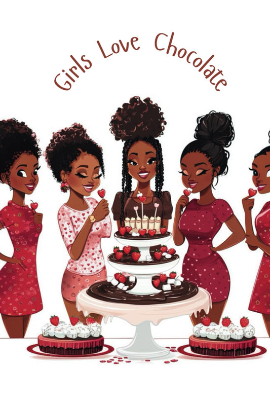 Girls Love Chocolate: Galentine’s Day Journal: 100 Blank Pages for Notes, Doodles, and Creative Ideas.