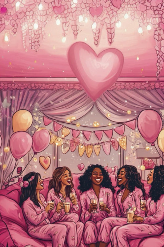 Galentine’s Day Journal: 100 Blank Pages for Notes, Doodles, and Creative Ideas.: Pink Pajamas